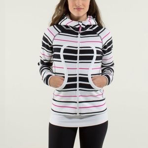 Lululemon striped Scuba hoodie